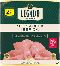Mortadela ibérica en lonchas finas Legado Ibérico 150g