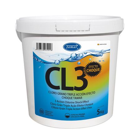 Cloro 3 Acciones Choque Piscina Tamar 5K
