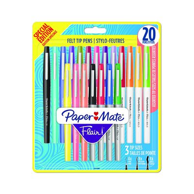 Rotulador Flair Paper Mate 20 unidades Punta De Fibra Surtido