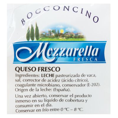 Queso mozzarella fresca La Fuente pieza 125g