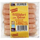 Salchicha frankfurt con queso Alipende 140g pack 4 uds