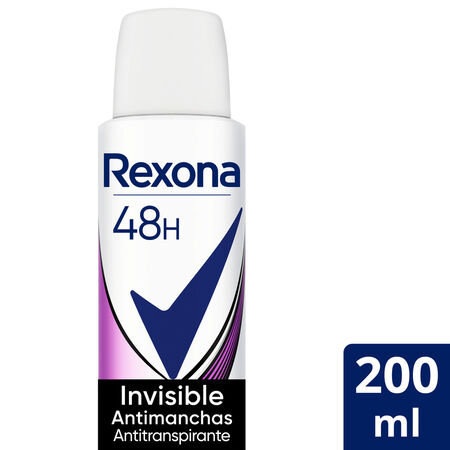 Desodorante spray Rexona 200ml invisible black&white sin alcohol