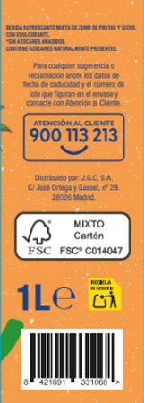 Fruta con leche tropical Alipende 1l
