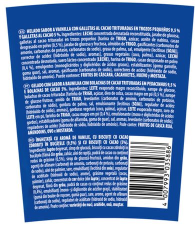 Helado tarrina Oreo 425 ml