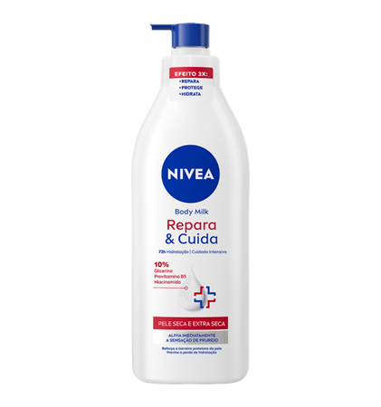 Body Milk Nivea 400 ml Repara&Cuida Piel Extra Seca