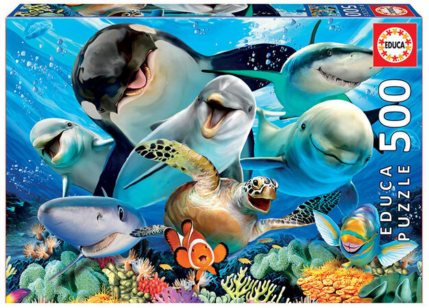 Puzzle selfie bajo el agua Educa Borras 500 unidades