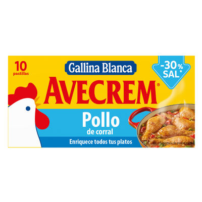 Caldo en pastillas -30% de sal Avecrem 10p pollo