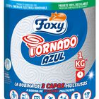 Papel de cocina en rollo Foxy tornado azul