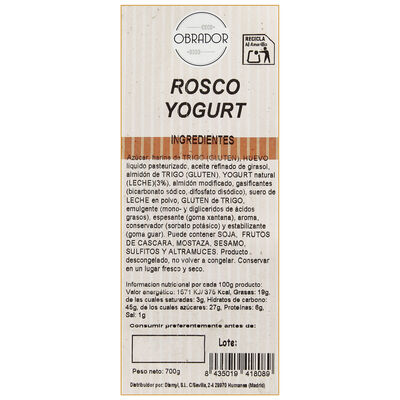 Rosco 700g Yogurt