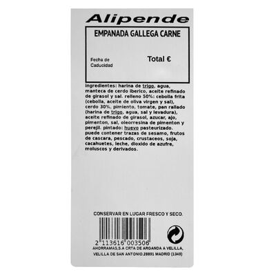 Empanada de carne 500g