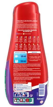 Detergente en gel para lavavajillas Somat 40 lavados limón