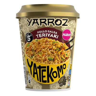 Yarroz Yatekomo con pollo y salsa teriyaki 84g 