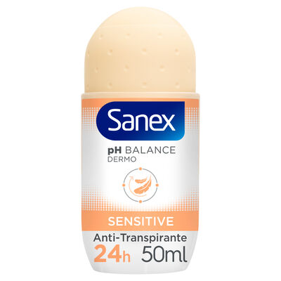 Desodorante roll-on Sanex 50ml dermo sensitive sin alcohol