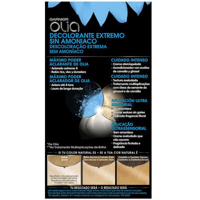 Decolorante permanente Olia nº 8 sin amoniaco y aceites Florales