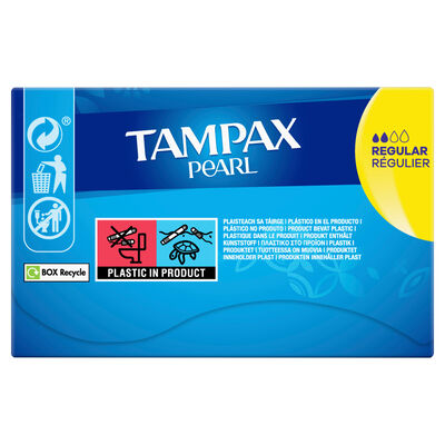 Tamp&oacute;n con aplicador Tampax Pearl 24 uds regular