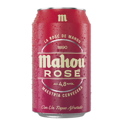 Cerveza Mahou 5 rosé lata 33cl