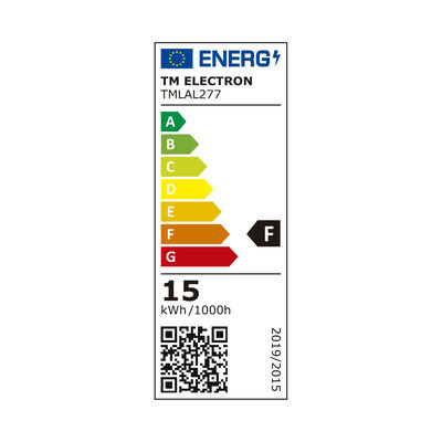 Bombilla Led esf&eacute;rica e27 pl&aacute;stico TM a65 15W fr&iacute;a