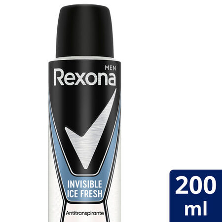 Desodorante en spray Rexona men 200ml invisible ice