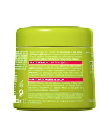 Mascarilla capilar intensiva Fructis 300ml liso&brillo