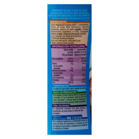 Cacao soluble 0% azúcares añadidos Alipende 450g