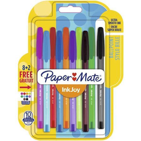 Bolígtrafo Inkjoy Papel Mate 8 + 2 surtido