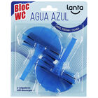 Bloc wc con acci&oacute;n continua de limpieza que limpia perfuma y colorea Lanta 2x40 g
