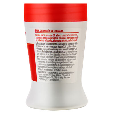 Desodorante en roll-on Byly 50ml extrem 48-72h sin perfume