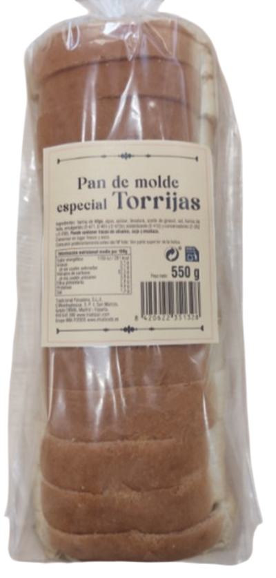 Pan especial para hacer Torrijas 550g