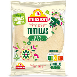 Tortilla sin gluten 6 unidades Mission 216g