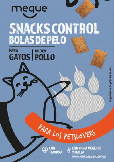 Comida para gatos snack de pollo Meque 60g