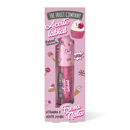 Aceite labial Fruit Company 3,6 ml Fresa y Nata