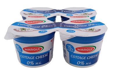 Queso fresco granulad0 0% materia grasa cottage Margui 4x125g