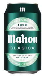 Cerveza rubia Mahou Clásica lata 33cl