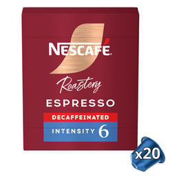 Cápsulas de café descafeinado light roast Int. 6 máquinas Nespresso Nescafé 20 cápsulas