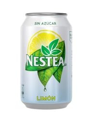 Refresco de té al limón sin azúcar NESTEA, lata 33 cl