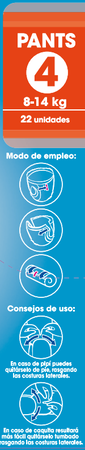 Pants infantil Bodyplus 22 uds talla 4