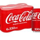 Refresco Coca-Cola Sabor Original 33cl pack lata P6