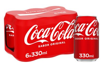 Refresco Coca-Cola Sabor Original 33cl pack lata P6