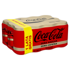 Refresco cola Coca-Cola 33cl pack 12 zero zero sin cafeína