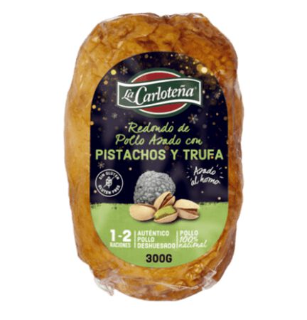 Redondo de pollo con trufa y pistacho La Carloteña 300g
