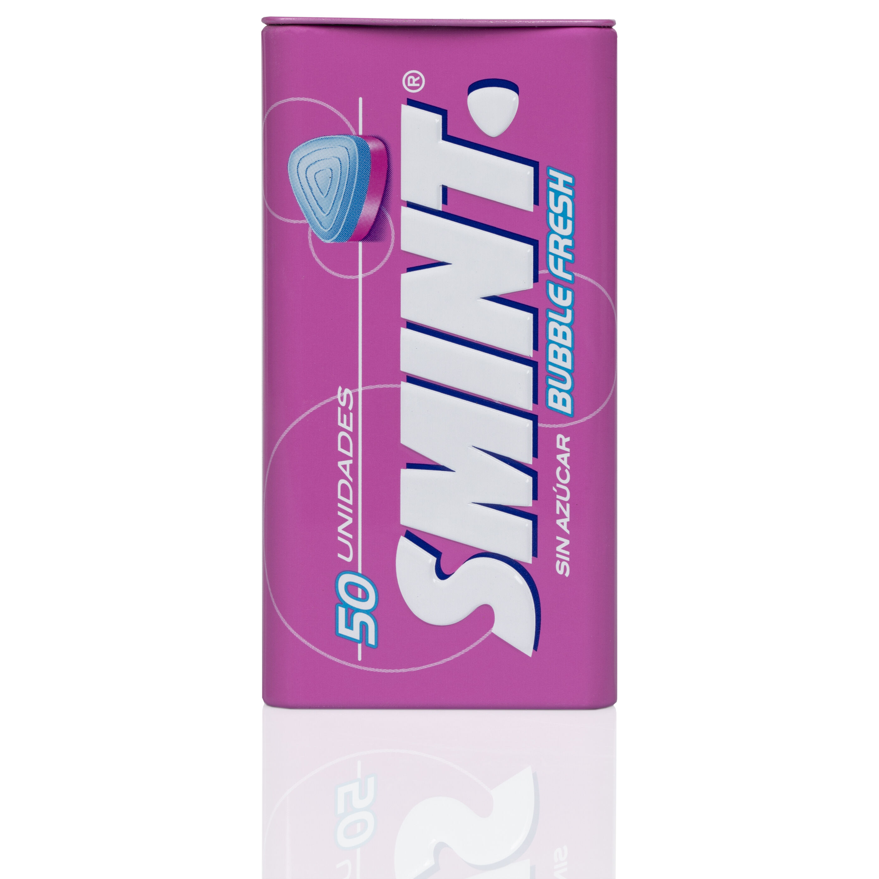 Caramelo bubble sin azúcar lata Smint 35g 50uds