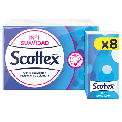 Pañuelos Scottex 8 uds super suaves