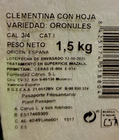 Mandarina o clementina cesta 1,5kg