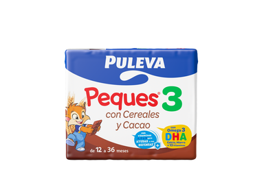 Preparado lácteo Puleva Peques cereales cacao pack 3