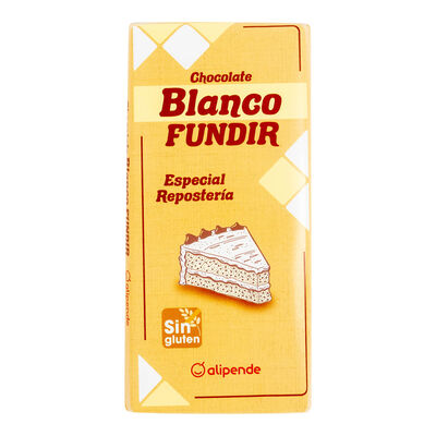 Chocolate blanco sin gluten Alipende 180g para fundir