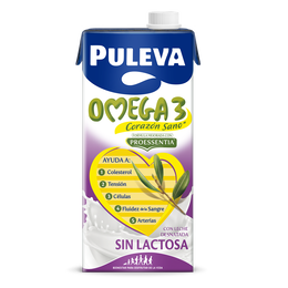 Bebida láctea sin lactosa Puleva 1l omega3