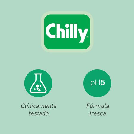 Jabon íntimo Chilly 250ml gel fórmula fresca