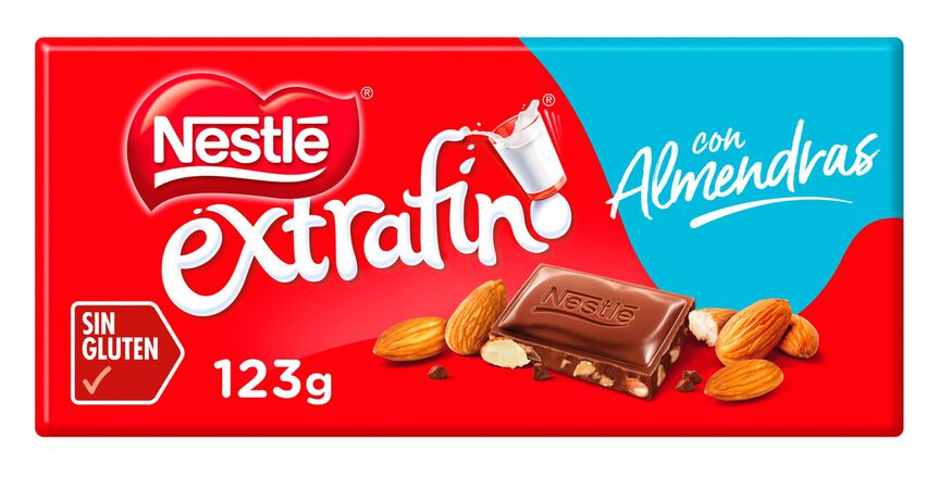 Chocolate con leche Nestlé 123g con almendras