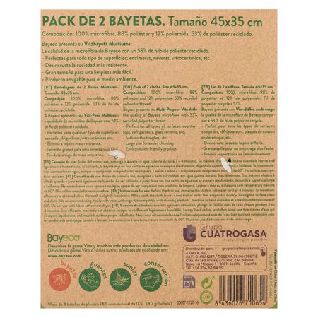 Bayeta Bayeco 2 uds multiusos