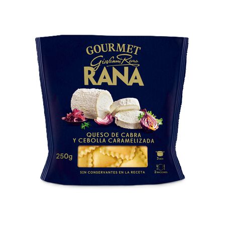 Pasta fresca gourmet relleno queso cabra Rana 250g